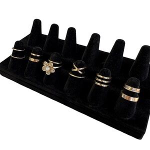 Gold Stacking Rings Set